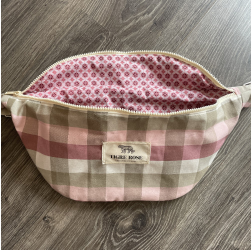 Banane Carreaux rose