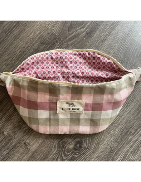 Banane Carreaux rose