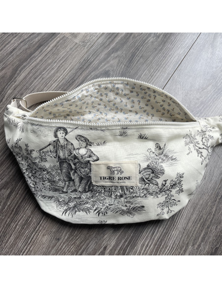 Banane Toile de Jouy Noire