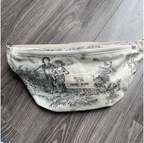 Banane Toile de Jouy Noire