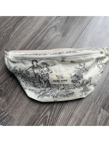 Banane Toile de Jouy Noire
