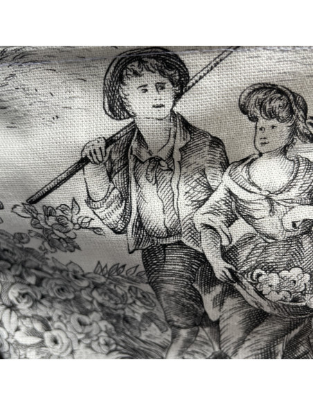 Banane Toile de Jouy Noire