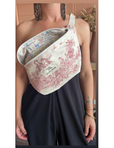 Banane Toile de Jouy Rouge