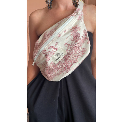 Banane Toile de Jouy Rouge