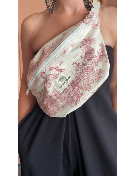 Banane Toile de Jouy Rouge