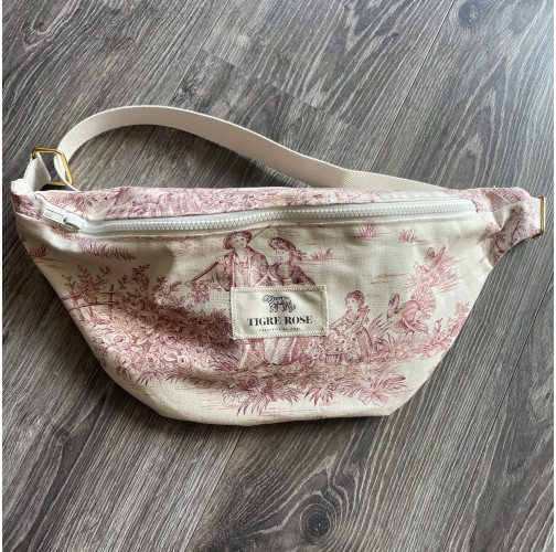 Banane Toile de Jouy Rouge