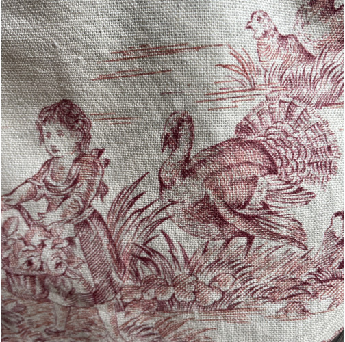 Banane Toile de Jouy Rouge