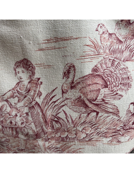 Banane Toile de Jouy Rouge