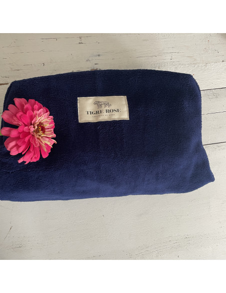 Trousse de toilette éponge bleue