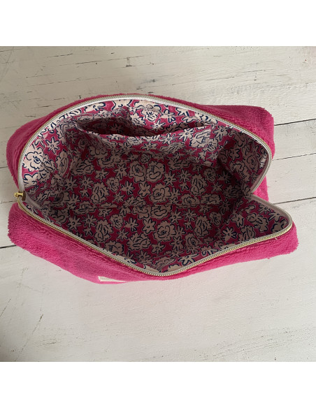 Trousse de toilette éponge Rose